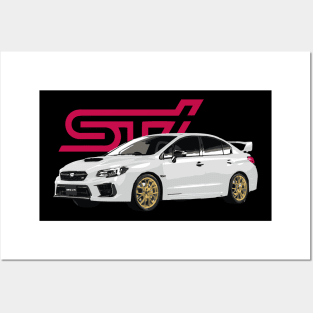 JDM Impreza WRX STI white Final Edition Posters and Art